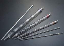 Серологические пипетки, 25 (длинная) мл, градуировка 2/10 мл, красные, стерильные, индивидуальная упаковка (бумага/пластик), упак. 150 шт. GSP010T25