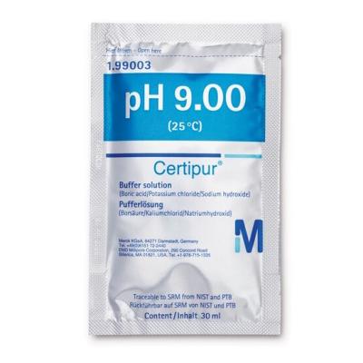 Буферный раствор (борная кислота/хлорид калия/гидроксид натрия) pH 9.00 (25°C) Certipur®, 30 пакетов по 30 мл 1990030001