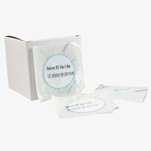 Мембранные фильтры из MCE белые с сеткой, диаметр 47 мм, размер пор 0.45 мкм, стерильные в ленте, 150 шт/уп G1233