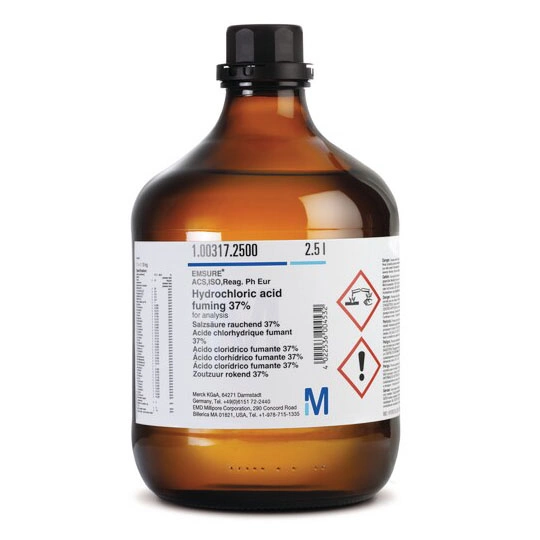 Серная кислота 95-97% для анализа (макс. 0.005 ppm Hg) EMSURE® ACS,ISO,Reag. Ph Eur, 2,5 л 1007322500