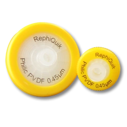 Шприцевые фильтры RephiQuik 13 мм с мембраной из ПВДФ, диаметр пор 0.22 мкм, нестерильные, 100 шт/уп RJV1322NH