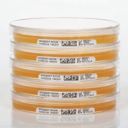 Триптиказо-соевый агар с 0,5 % лецитина и 2 % Твин-80 и 1 % глицерина, с штрих-кодом (γ-облученный, тройная упаковка), чашки 90 мм MP5297BGT